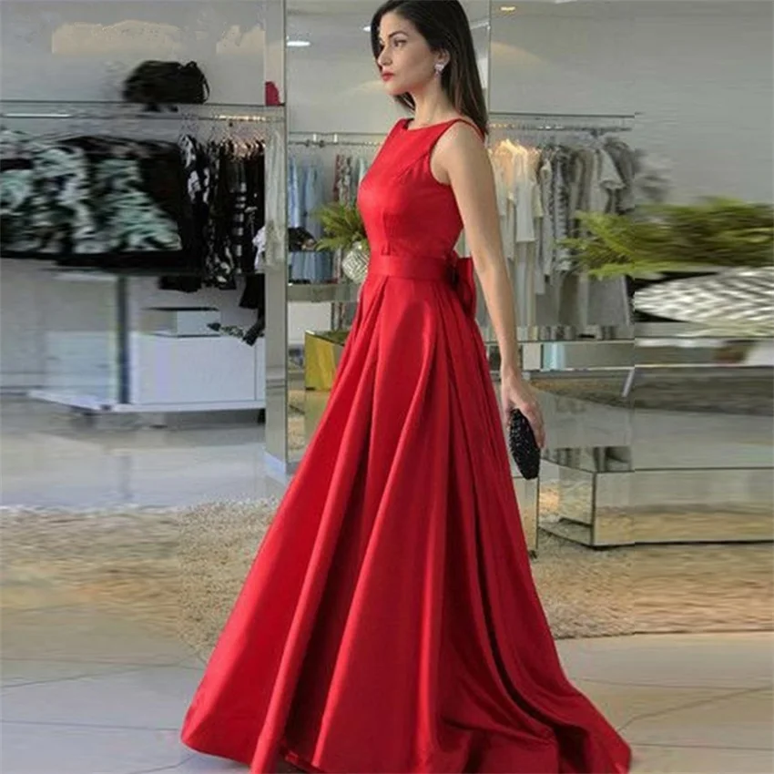 NUOXIFANG Robe De Soiree Luxury Red Satin Evening Dresses Sexy Low Back Bow Simple Elegant Prom Formal Dresses 2020 Custom Made
NUOXIFANG Robe De Soiree Luxury Red Satin Evening Dresses Sexy Low Back Bow Simple Elegant Prom Formal Dresses 2020 Custom Made