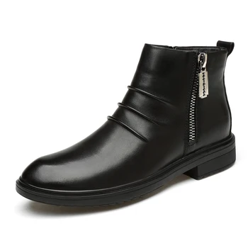 Business Short Boots Top Layer Cowhide Side Zipper Leather Set Foot Shoes Plus Size 37-47 Men's Winter Shoes Zapatos De Hombre %
Business Short Boots Top Layer Cowhide Side Zipper Leather Set Foot Shoes Plus Size 37-47 Men's Winter Shoes Zapatos De Hombre %