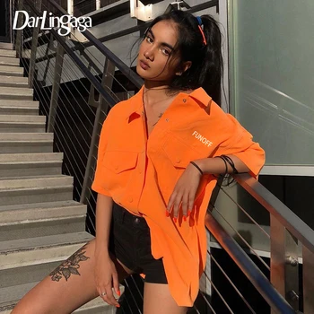 Darlingaga Streetwear Orange 2020 Fashion Women Blouses Shirts Letter Print Loose Long Shirt Tops Cardigan Summer Blouse Clothes
Darlingaga Streetwear Orange 2020 Fashion Women Blouses Shirts Letter Print Loose Long Shirt Tops Cardigan Summer Blouse Clothes