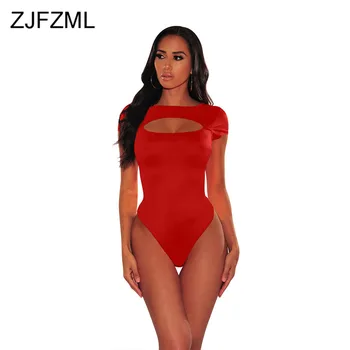 Front Cut Out Sexy Club Bodysuit Women Short Sleeve Solid Bandage Playsuits Elegant Summer Round Neck Bodycon Short Jumpsuit
Front Cut Out Sexy Club Bodysuit Women Short Sleeve Solid Bandage Playsuits Elegant Summer Round Neck Bodycon Short Jumpsuit