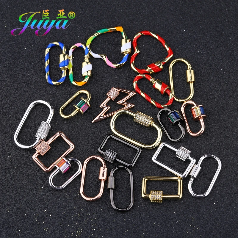 Juya DIY Jewelry Making Accessories Hanging Chain Fastener Spiral Locket Carabiner Screw Lock Clasp For Necklace Bracelet Making
Juya DIY Jewelry Making Accessories Hanging Chain Fastener Spiral Locket Carabiner Screw Lock Clasp For Necklace Bracelet Making