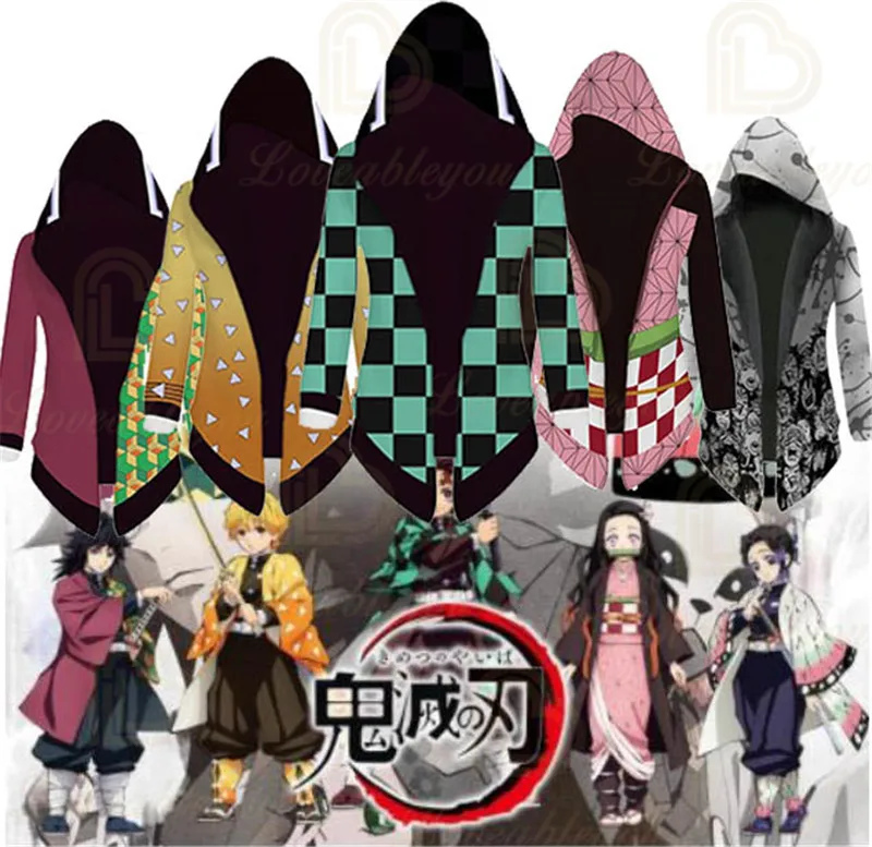 2020 New Demon Slayer Kimetsu No Yaiba Mens Kamado Tanjirou Cosplay Costumes Agatsuma Zenitsu Winter Trench Costumes 
2020 New Demon Slayer Kimetsu No Yaiba Mens Kamado Tanjirou Cosplay Costumes Agatsuma Zenitsu Winter Trench Costumes