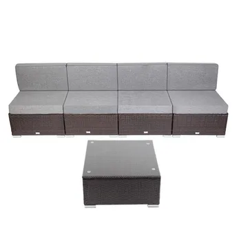 US Warehouse 5 Pieces Patio PE Wicker Rattan Sofa Set Furniture Outdoor Steel & Wicker Material
US Warehouse 5 Pieces Patio PE Wicker Rattan Sofa Set Furniture Outdoor Steel & Wicker Material