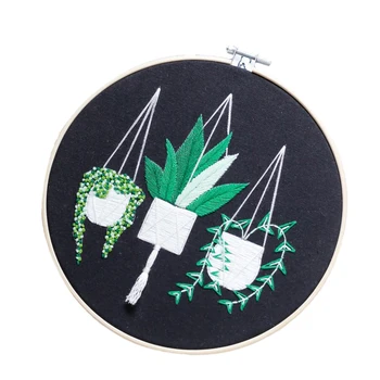 17 X 17cm DIY Cross Stitch Embroidery Starter Kit With Bamboo Embroidery Hoop For Family Gift- Usnea With Black White Background
17 X 17cm DIY Cross Stitch Embroidery Starter Kit With Bamboo Embroidery Hoop For Family Gift- Usnea With Black White Background