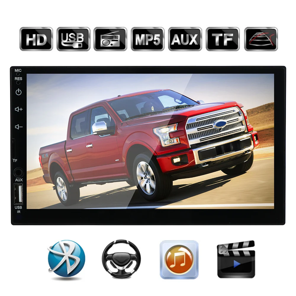 7023B MP5 Player Car Bluetooth Reversing 7 inch Double Spindle Short 2Din Car Radio Capacitive Screen
7023B MP5 Player Car Bluetooth Reversing 7 inch Double Spindle Short 2Din Car Radio Capacitive Screen