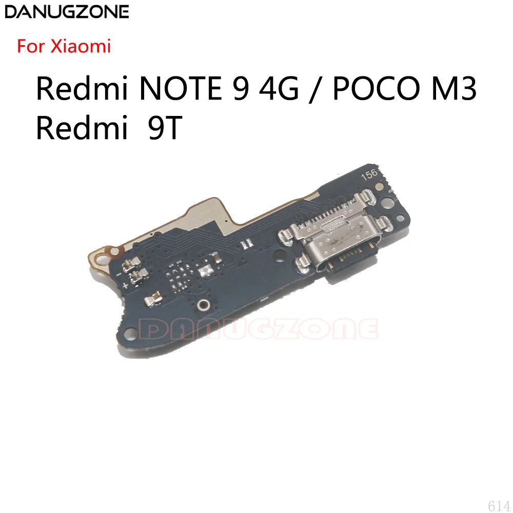 

10 шт. для Xiaomi Redmi NOTE 9 4G / Mi POCO M3 / Redmi 9T USB зарядный порт док-станция гнездо разъем зарядная плата гибкий кабель