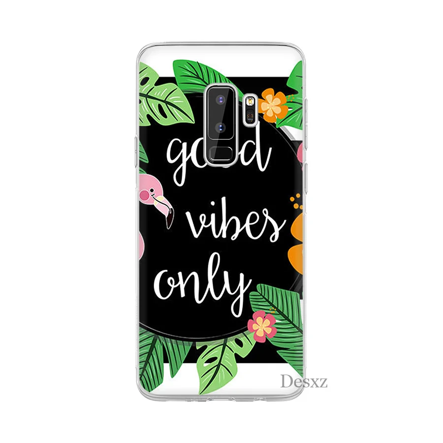 phone case cover proverb phrase motto good vibes only love for