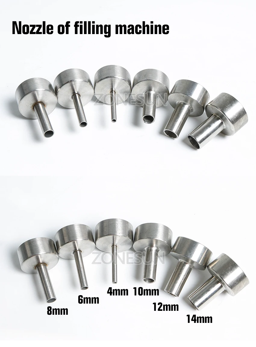 ZONEPACK Nozzle for filling machine G1 4mm 6mm 8mm 10mm 12mm 14mm