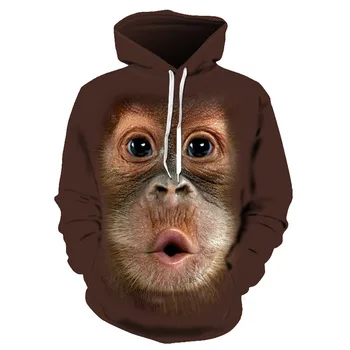 Trendy hair dye naughty orangutan story 3D hoodie ladies / men's autumn and winter jacket casual hooded sweatshirt
Trendy hair dye naughty orangutan story 3D hoodie ladies / men's autumn and winter jacket casual hooded sweatshirt