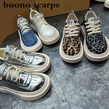 British wind versatile comfortable soft bottom big shoes patent leather leopard round head low cut shoes women's casual shoesl
British wind versatile comfortable soft bottom big shoes patent leather leopard round head low cut shoes women's casual shoesl