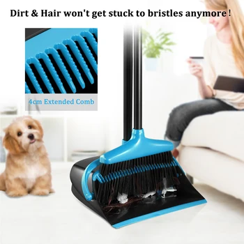 HOMEMAXS Upgraded Broom And Dustpan Set Extendable Broomstick And Dust Pan Combo For Home Kitchen Room Office Cleaning Cleaner
HOMEMAXS Upgraded Broom And Dustpan Set Extendable Broomstick And Dust Pan Combo For Home Kitchen Room Office Cleaning Cleaner