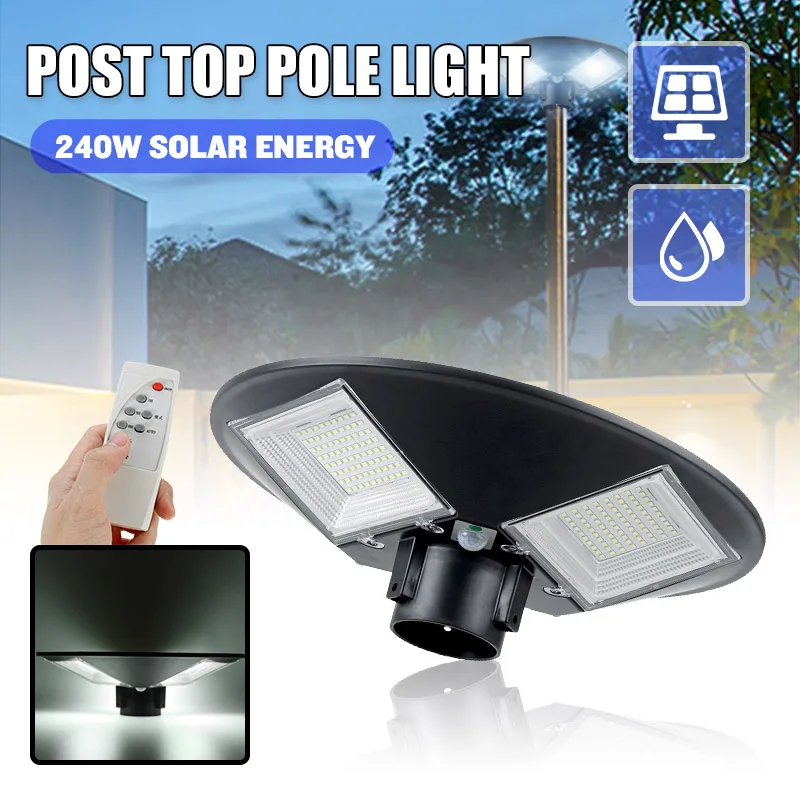 LED Post Top Pole Lights with Remote Control 240W Work Circular Area Light Fixture IP65 Waterproof Solar Garden Outdoor Lighting
LED Post Top Pole Lights with Remote Control 240W Work Circular Area Light Fixture IP65 Waterproof Solar Garden Outdoor Lighting