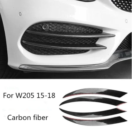 For Mercedes Benz C Class W205 Car styling Front fog lamps cover grille slats lights Sticker decoration strips auto Accessories
For Mercedes Benz C Class W205 Car styling Front fog lamps cover grille slats lights Sticker decoration strips auto Accessories
