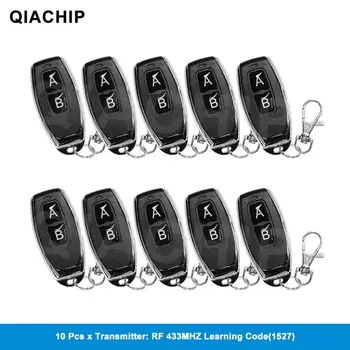 QIACHIP 10PCS 433MHz Remote Control Learning Code 1527 EV1527 For Gate Garage Door Controller Alarm Key 433mhz Included Battery
QIACHIP 10PCS 433MHz Remote Control Learning Code 1527 EV1527 For Gate Garage Door Controller Alarm Key 433mhz Included Battery