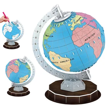 Globe of Three-dimensional 3D Puzzle DIY Water Color Pen Hand Assembled Model Can Graffiti Paper Children's toys globe
Globe of Three-dimensional 3D Puzzle DIY Water Color Pen Hand Assembled Model Can Graffiti Paper Children's toys globe