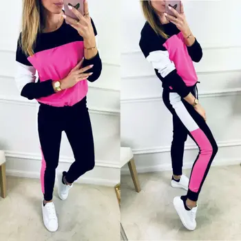New Style Women Casual Top 2PCS Set Sports Tracksuit Set Pullover Sweatshirt Long Pants SportsWear Jogging Suits
New Style Women Casual Top 2PCS Set Sports Tracksuit Set Pullover Sweatshirt Long Pants SportsWear Jogging Suits