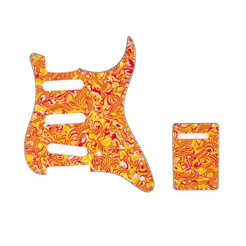 Musiclily SSS 11 Hole Strat Guitar Pickguard & BackPlate Set for Fender USA/Mexican Standard Stratocaster, 4Ply Red Yellow Shell
Musiclily SSS 11 Hole Strat Guitar Pickguard & BackPlate Set for Fender USA/Mexican Standard Stratocaster, 4Ply Red Yellow Shell