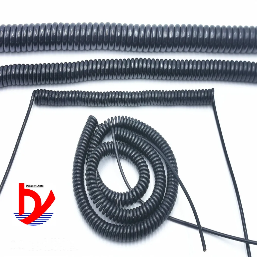 Spring spiral wire and cable 8 core 9 core 10 core 14 core 22AWG black power cord expandable wire
Spring spiral wire and cable 8 core 9 core 10 core 14 core 22AWG black power cord expandable wire