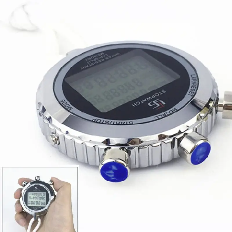 OOTDTY Silent Stopwatch with Countdown Timer 1/100s Accuracy Large Display Stainless Steel Digital Sports Memory Stopwatch
OOTDTY Silent Stopwatch with Countdown Timer 1/100s Accuracy Large Display Stainless Steel Digital Sports Memory Stopwatch