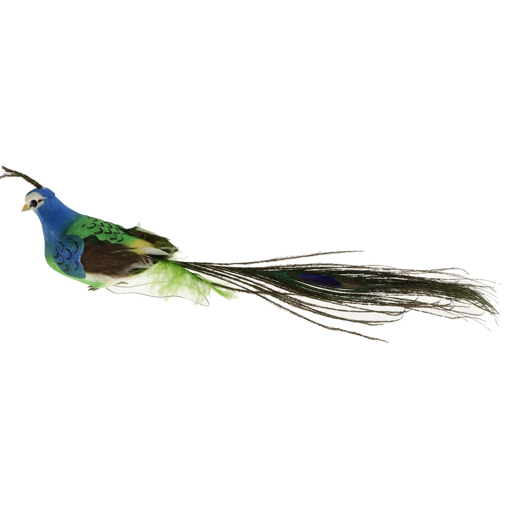 Artificial Small Peacock Figurine Garden Bird Sculpture for Home Art Deocr Artificial Small Peacock Figurine Garden Bird Sculpture for Home Art Deocr