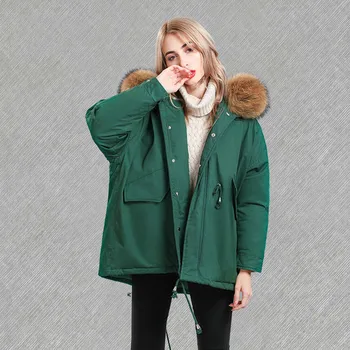 2020 New Winter Women's Down Jacket Korean Coat Woman Racoon Fur Hooded Down Jackets Loose Parka Chaquetas Mujer KJ718
2020 New Winter Women's Down Jacket Korean Coat Woman Racoon Fur Hooded Down Jackets Loose Parka Chaquetas Mujer KJ718