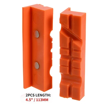 1 pair Magnetic Soft Pad Jaws Metal Vise Rubber 4.5" Long Pad Bench Vice Multi-groove Vise Holder Drilling Machine Accessories
1 pair Magnetic Soft Pad Jaws Metal Vise Rubber 4.5" Long Pad Bench Vice Multi-groove Vise Holder Drilling Machine Accessories