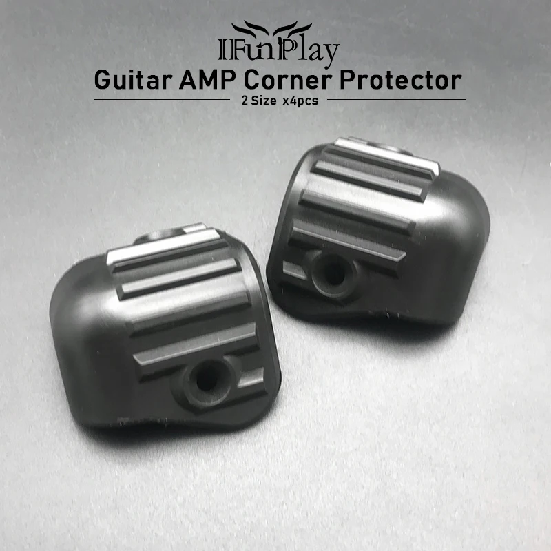 4pcs Guitar AMP Speaker Cabinet Corner Protector Amplifier Angle Rounded Protector General Model Black
4pcs Guitar AMP Speaker Cabinet Corner Protector Amplifier Angle Rounded Protector General Model Black