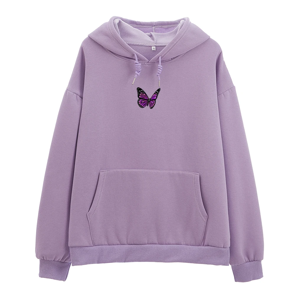Women Hooded Hoodies Harajuku Butterfly Print Winter Oversized Sweatshirt Hoodie Cotton Ladies Long Sleeve Pocket Streetwear
Women Hooded Hoodies Harajuku Butterfly Print Winter Oversized Sweatshirt Hoodie Cotton Ladies Long Sleeve Pocket Streetwear