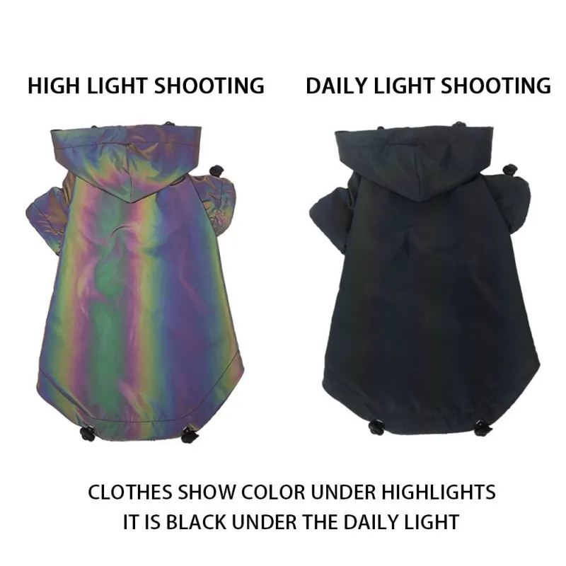 Flashing Hoodie For Dog Fashion Dog Clothes Waterproof Reflective Clothing For Large Small Dogs Puppy Jacket Windbreaker Flashing Hoodie For Dog Fashion Dog Clothes Waterproof Reflective Clothing For Large Small Dogs Puppy Jacket Windbreaker