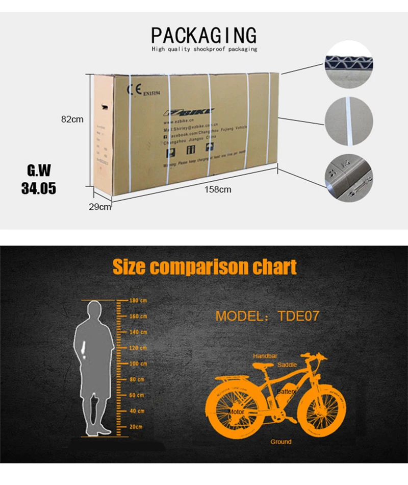 Cheap EZBIKE TDE07 electric mountain bike 750W hunting ebike Beach Snow Electric bicycle 48V lithium Battery motor bike e-bike 21