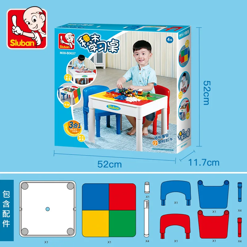 Small Luban Multi-functional Building Blocks Table 0637 Size Granule Building Blocks Tables And Chairs Assembled Gift Kindergart
Small Luban Multi-functional Building Blocks Table 0637 Size Granule Building Blocks Tables And Chairs Assembled Gift Kindergart