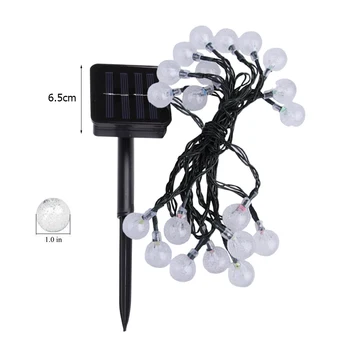 Waterproof Solar LED Ball Garland String Party Decoration Lighting Fairy Lamp Solar Power LED Waterproof Easy Installation
Waterproof Solar LED Ball Garland String Party Decoration Lighting Fairy Lamp Solar Power LED Waterproof Easy Installation
