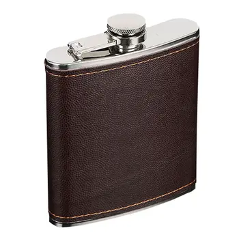 7/8/9oz Stainless Steel Hip Flask Portable Wine Whisky Bottle Leather Wrapped Cover Leak Proof Drinkware Bottle
7/8/9oz Stainless Steel Hip Flask Portable Wine Whisky Bottle Leather Wrapped Cover Leak Proof Drinkware Bottle