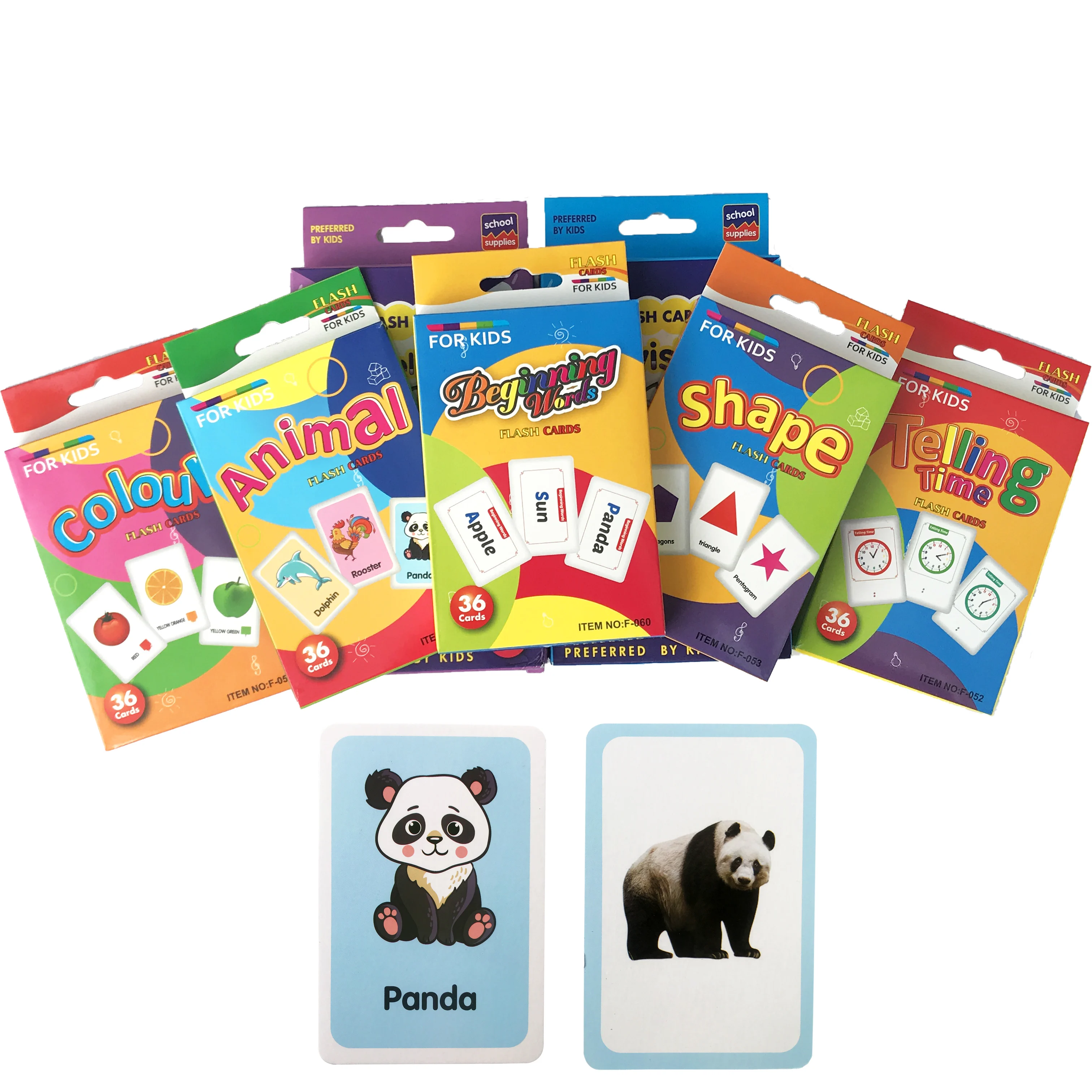 36 Sheets Flashcard For Kids English Playing Card Learning Toys Animals/Shape/Color/Telling Time/Beginning Words
36 Sheets Flashcard For Kids English Playing Card Learning Toys Animals/Shape/Color/Telling Time/Beginning Words