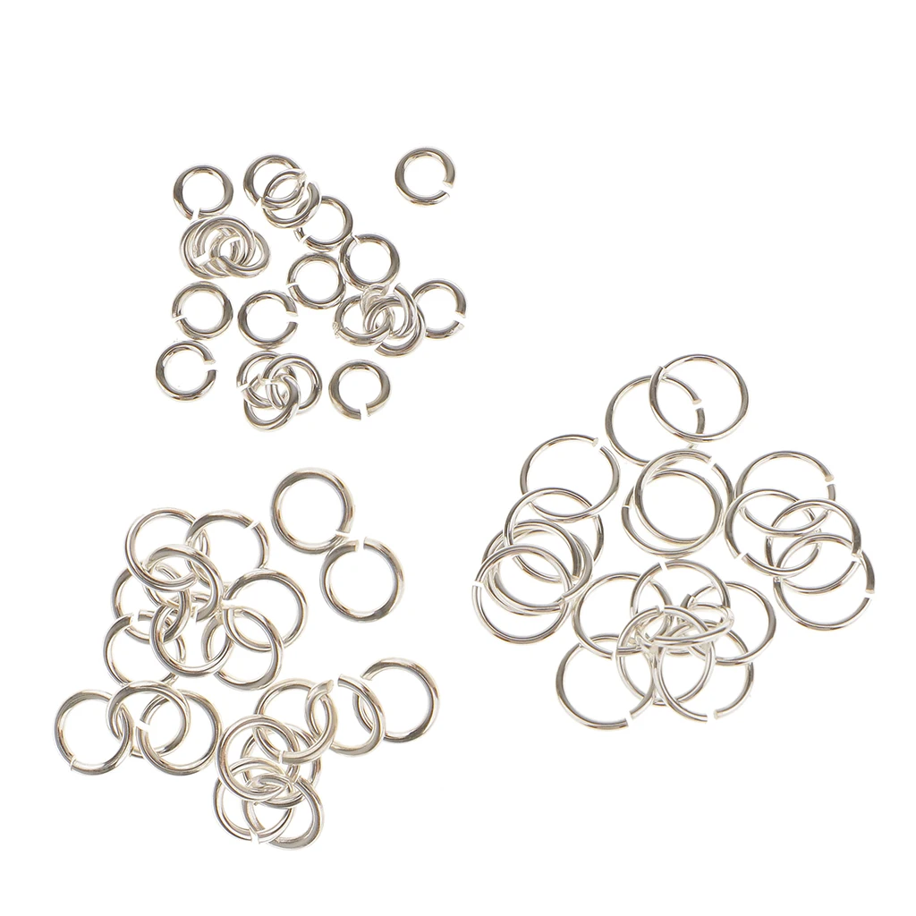 60pcs Open Jump Rings Round Ring Connectors for Chainmail Jewelry Bracelet Necklace Making 60pcs Open Jump Rings Round Ring Connectors for Chainmail Jewelry Bracelet Necklace Making