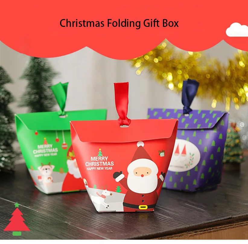12 pcs set creative christmas gift bags korean baking biscuit