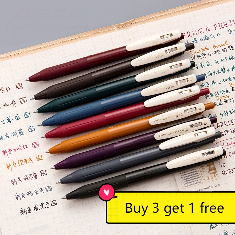 Retractable Vintage Color Gel Pens Set Quick Dry 0.5mm Binder Clip Soft Rubber Grip Bullet Tip Retro Pens Office stationery
Retractable Vintage Color Gel Pens Set Quick Dry 0.5mm Binder Clip Soft Rubber Grip Bullet Tip Retro Pens Office stationery