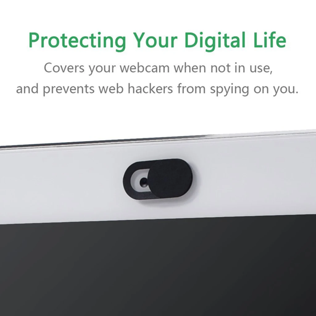 3 Pack Black Webcam Cover for Privacy Open or Close with One Simple Movement | Компьютеры и офис