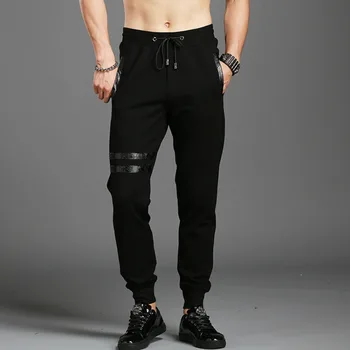 #1846 Spring Autumn Black Hip Hop Mens Sweatpants Skinny Casual Track Pants Korean Fashion Plus Size Trousers Streetwear Joggers 
#1846 Spring Autumn Black Hip Hop Mens Sweatpants Skinny Casual Track Pants Korean Fashion Plus Size Trousers Streetwear Joggers