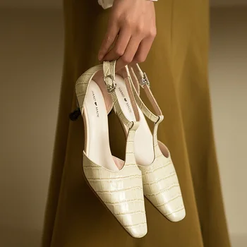 EAGSITY Genuine leather Mary Jane shoes for Women kitten heel ankle strap pointed toe dance party work comfortable wedding shoes
EAGSITY Genuine leather Mary Jane shoes for Women kitten heel ankle strap pointed toe dance party work comfortable wedding shoes