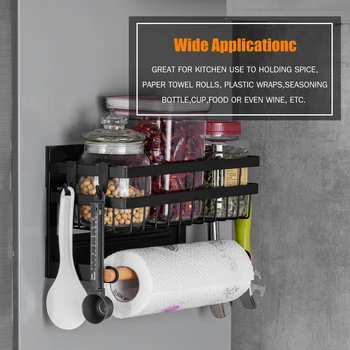 Magnetic Spice Rack for Refrigerator Kitchen Storage Rack with Hook Paper Towel Holder Refrigerator Side Hanging Organizer Shelf
Magnetic Spice Rack for Refrigerator Kitchen Storage Rack with Hook Paper Towel Holder Refrigerator Side Hanging Organizer Shelf