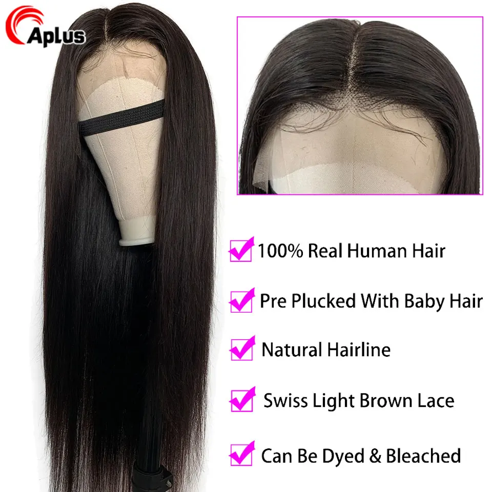 13x6 Glueless Lace Front Human Hair Wigs Pre Plucked 26 Inch Lace Front Wig Straight 360 Lace Frontal Hd Transparent Wig 150% 13x6 Glueless Lace Front Human Hair Wigs Pre Plucked 26 Inch Lace Front Wig Straight 360 Lace Frontal Hd Transparent Wig 150%