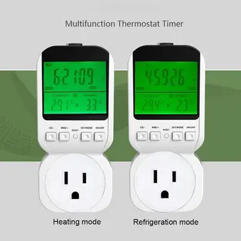 LCD Display Temperature Sensor Plug Timer Smart Timing Power Outlet Wall Socket Temperature Sensor Timer Smart Timing Power Wall
LCD Display Temperature Sensor Plug Timer Smart Timing Power Outlet Wall Socket Temperature Sensor Timer Smart Timing Power Wall