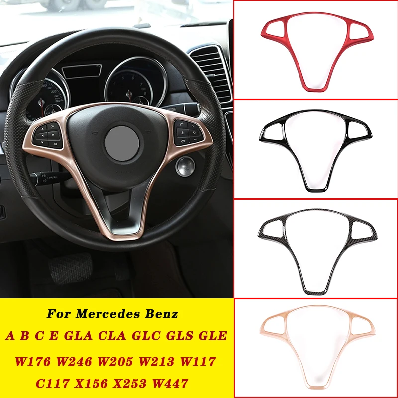 For Mercedes Benz A B C E GLA CLA GLC GLS GLE Class W176 W246 W205 W213 W117 C117 X156 X253 W447 Car Steering Wheel Cover Trim
For Mercedes Benz A B C E GLA CLA GLC GLS GLE Class W176 W246 W205 W213 W117 C117 X156 X253 W447 Car Steering Wheel Cover Trim