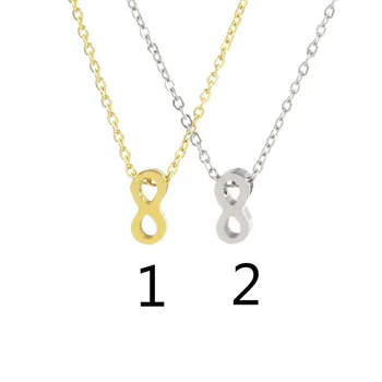 GU06 Woman Simple Stainless Steel Gold Steel Color necklace Infinite Large Necklace 8 Letter Pendant Clavicle Chain necklace
GU06 Woman Simple Stainless Steel Gold Steel Color necklace Infinite Large Necklace 8 Letter Pendant Clavicle Chain necklace