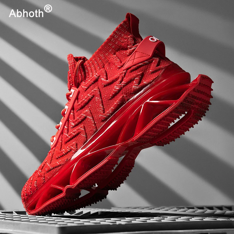 Abhoth Comfortable Shock-absorbing Running Shoes Breathable Fly Woven Mesh Men Sneakers Women's Outdoor Sports Shoes Big Size 45 
Abhoth Comfortable Shock-absorbing Running Shoes Breathable Fly Woven Mesh Men Sneakers Women's Outdoor Sports Shoes Big Size 45