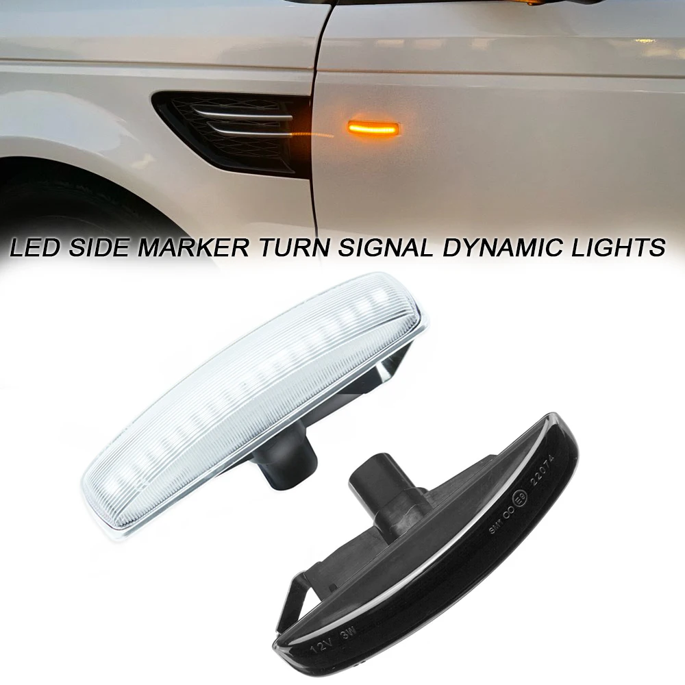 2Pcs Sequential Blinker LED Dynamic Turn Signal Lights For LR2 LR3 LR4 Land Rover Freeland 2 Discovery 3 4 Range Rover Sport
2Pcs Sequential Blinker LED Dynamic Turn Signal Lights For LR2 LR3 LR4 Land Rover Freeland 2 Discovery 3 4 Range Rover Sport