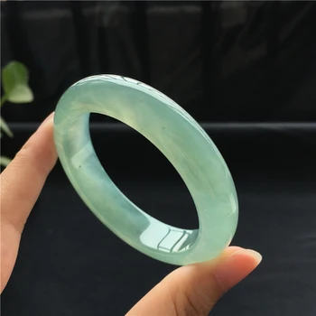Natural Burmese Jadeite 54-64mm Light Green Two-color Bracelet Elegant Princess Jewelry Send Mom to Girlfriend
Natural Burmese Jadeite 54-64mm Light Green Two-color Bracelet Elegant Princess Jewelry Send Mom to Girlfriend
