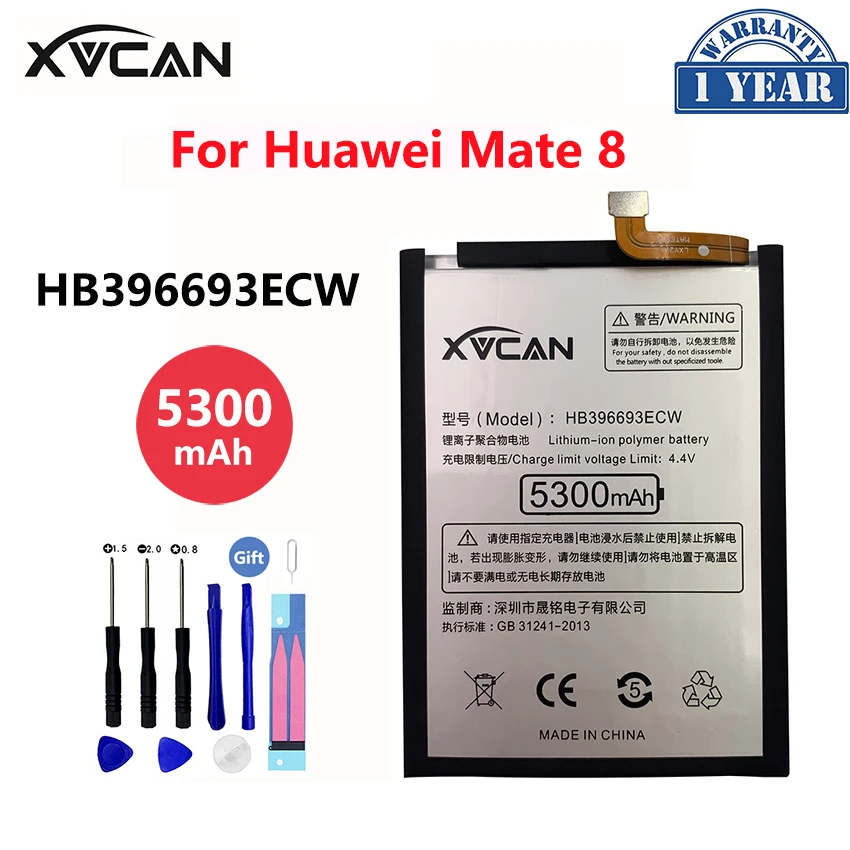 Оригинальный аккумулятор XVCAN Hua wei HB396693ECW 5300 мАч для Huawei Mate 8 | Мобильные телефоны и