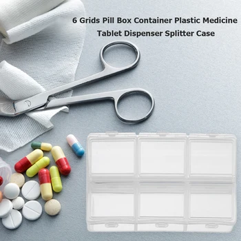Container Home Travel Medicine Tablet Portable 6 Grids Pill Box Splitter Case Plastic Drawer Holder Sundries Container
Container Home Travel Medicine Tablet Portable 6 Grids Pill Box Splitter Case Plastic Drawer Holder Sundries Container